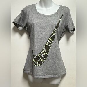 Nike Gray Camo Swoosh Women's Tee